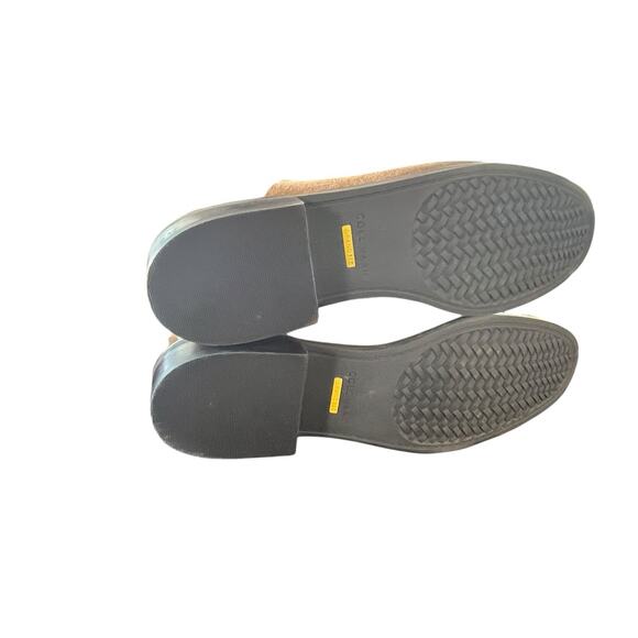 Cole Haan Boots Women's Size 8 B Suede Low Heel Over the Knee Boot Tan Cognac - Picture 9 of 14